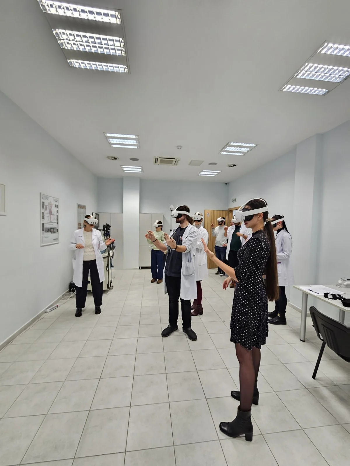 VR демонстрация по анатомия в МУ Пловдив